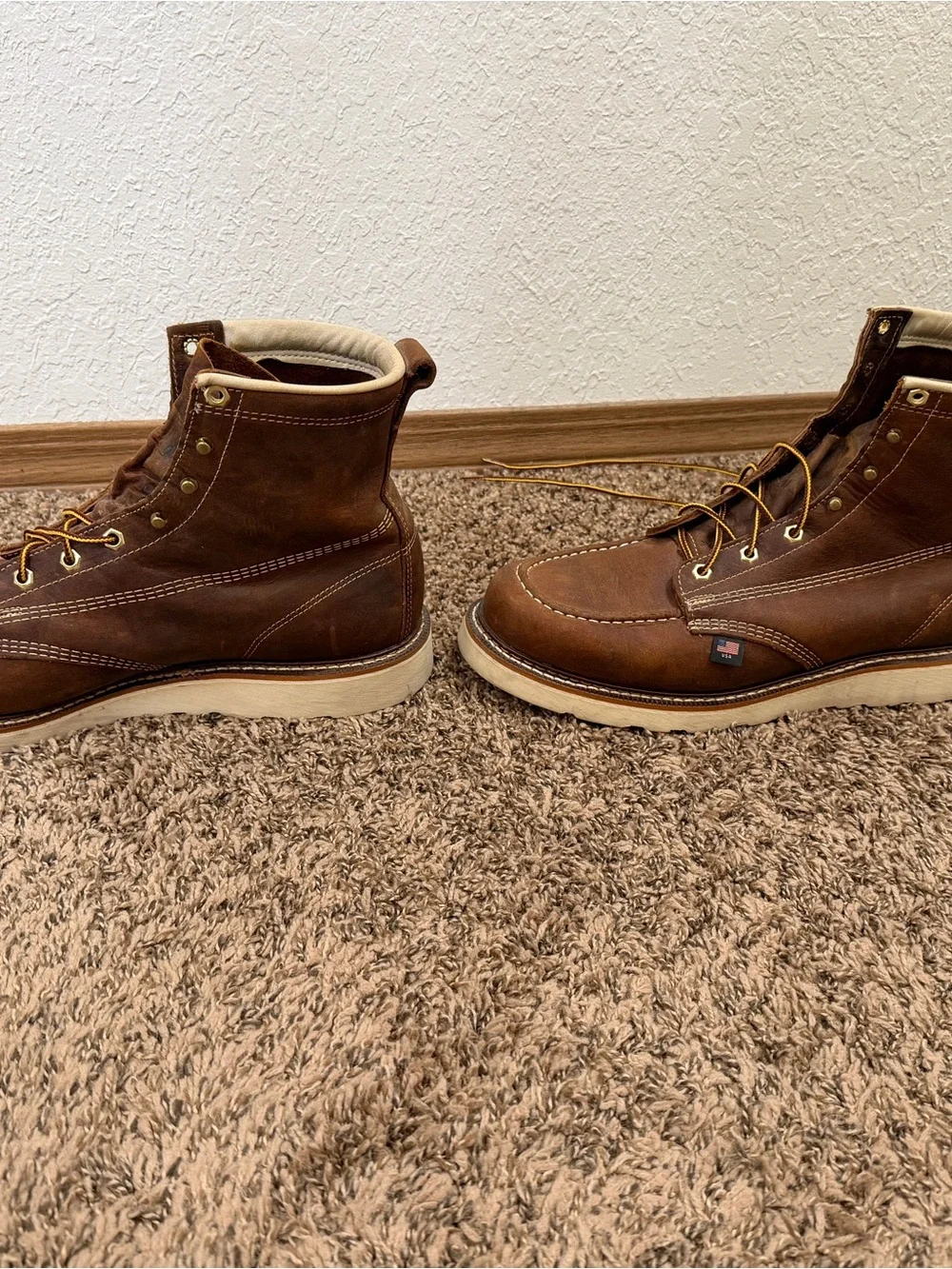 Thorogood Heritage Brown Moc Toe Work Boots - Men size 13